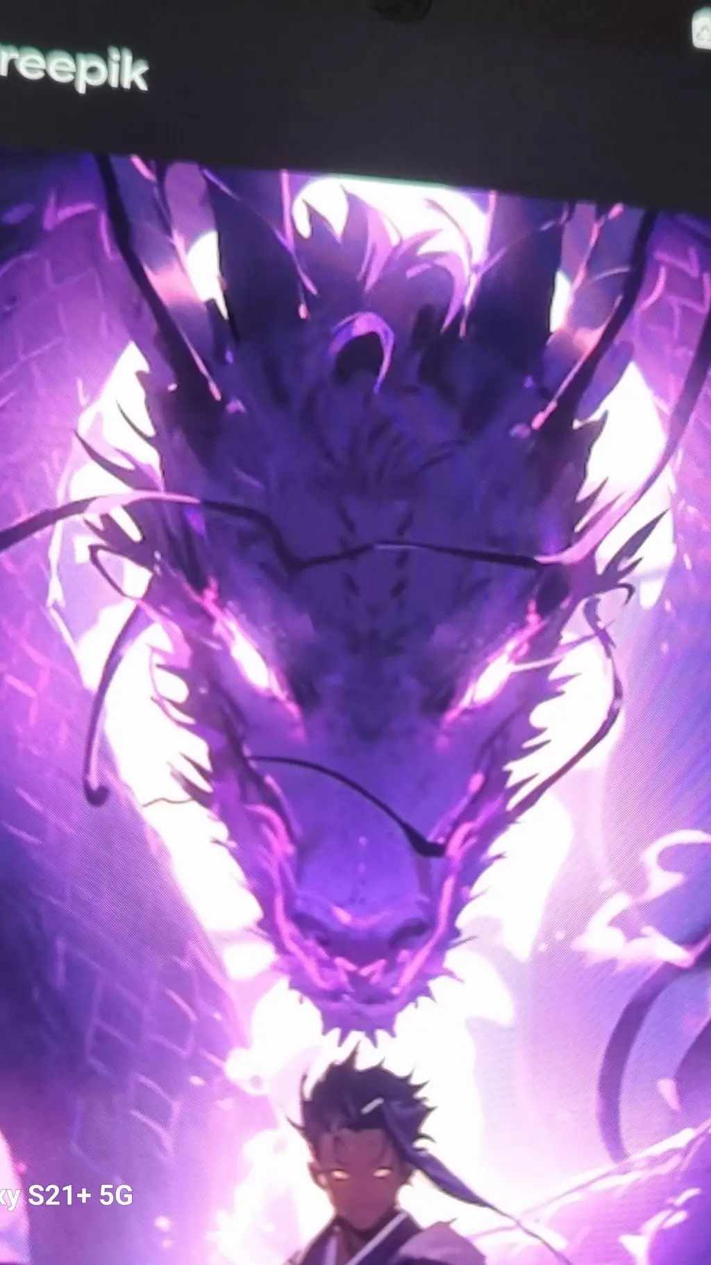 ai character: drago viola background