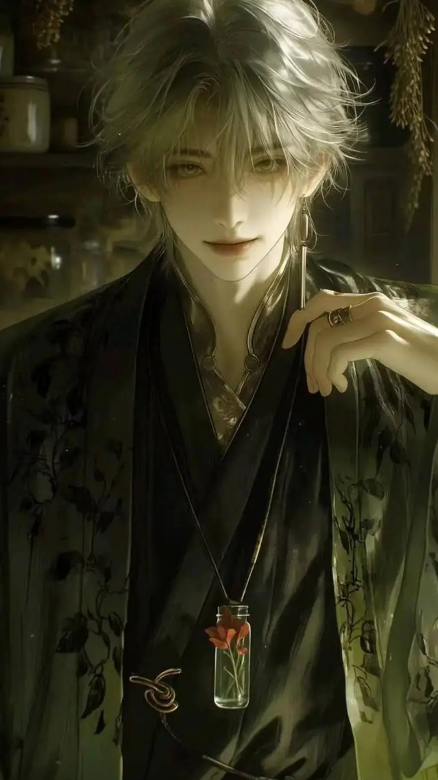 ai character: 叶子默 background