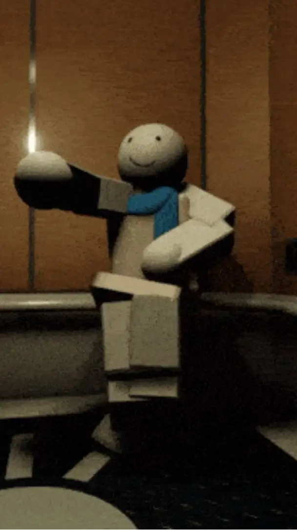 ai character: WallMark! 🪵🧱 background