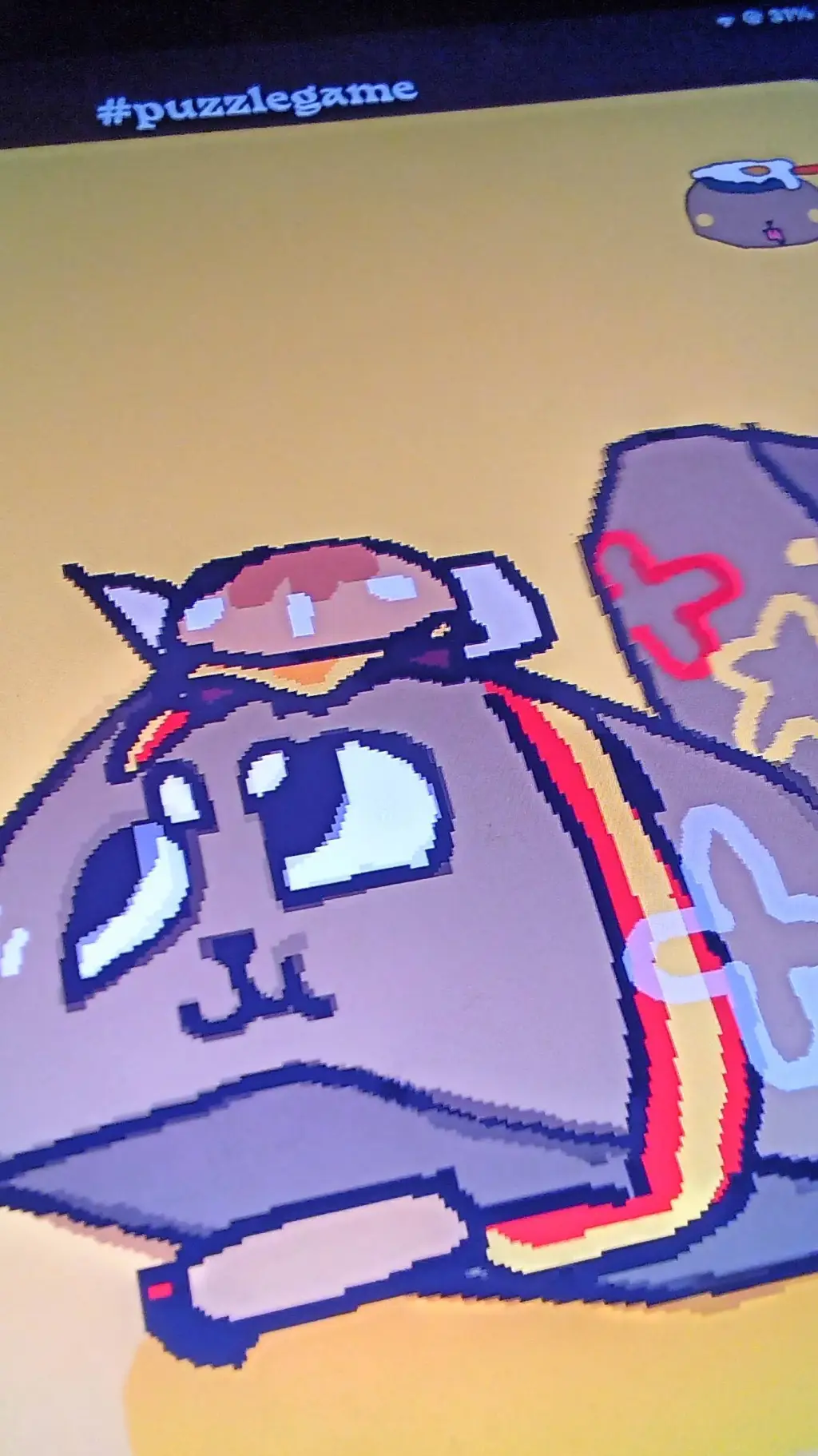 ai character: McDonald's pebble background