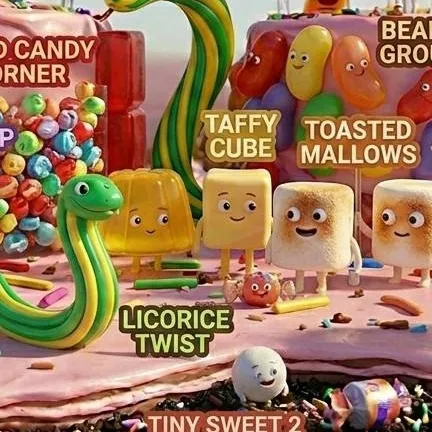 chat with ai character: Candy toons