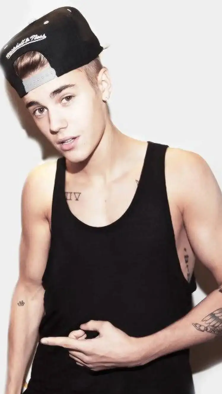 ai character: JUSTIN DREW BIEBER background