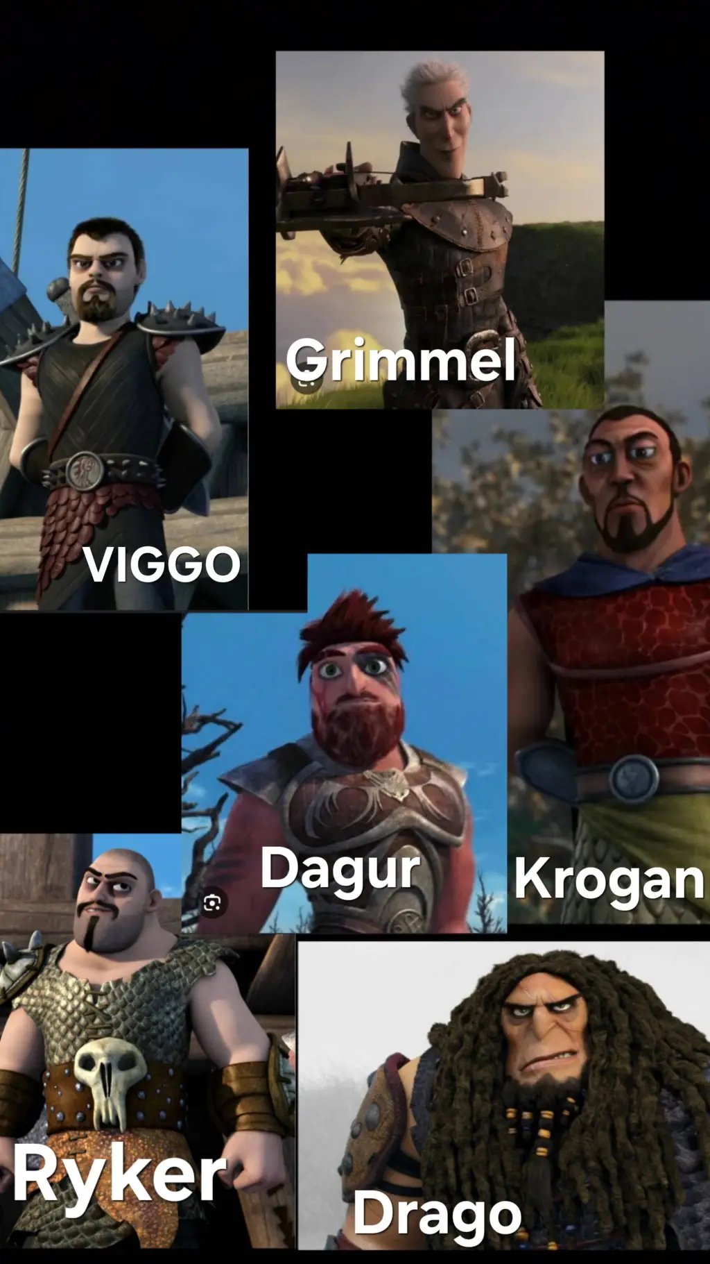 ai character: HTTYD Villains background