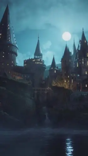 ai character: Hogwarts  background