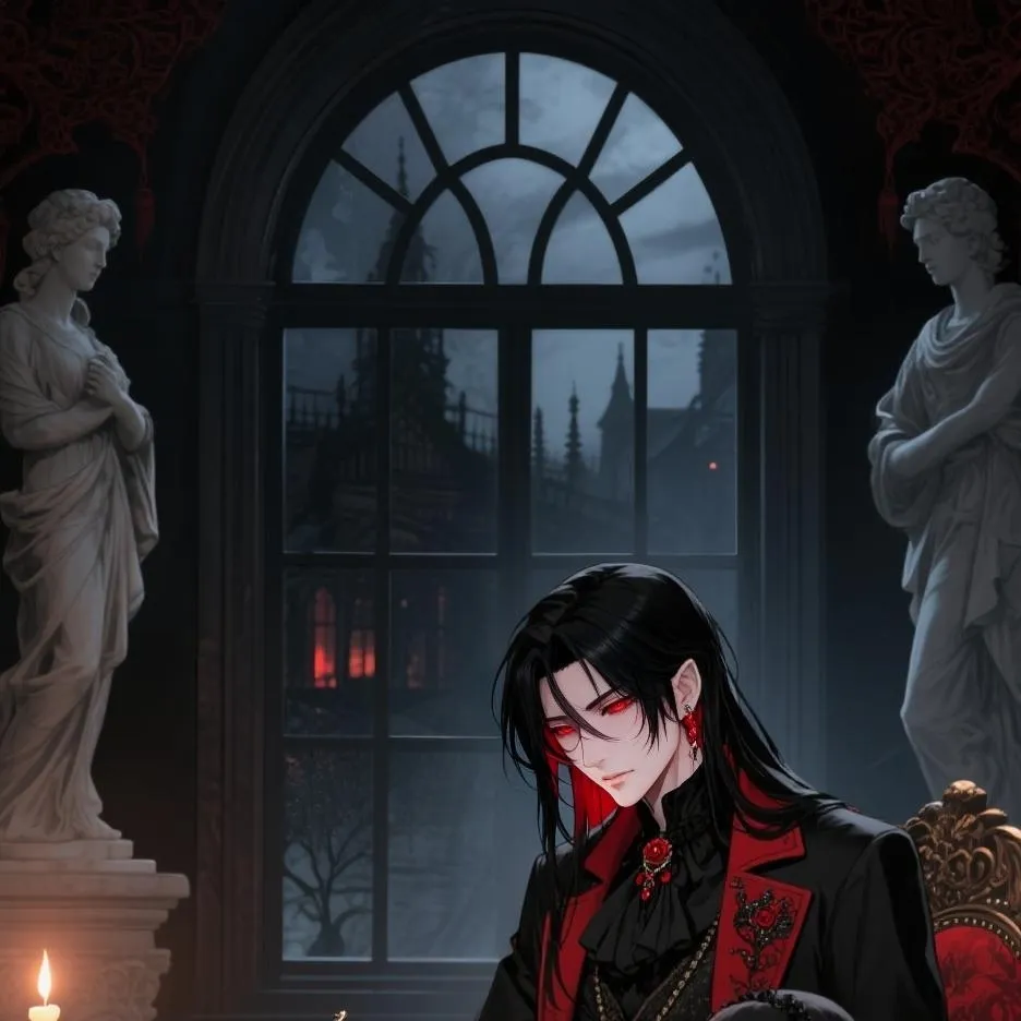 chat with ai character: the Vampire King,