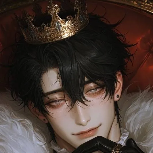 chat with ai character: 𝙏𝙝𝙚 𝙠𝙞𝙣𝙜 𝙊𝙧𝙞𝙚𝙡🌹🖤