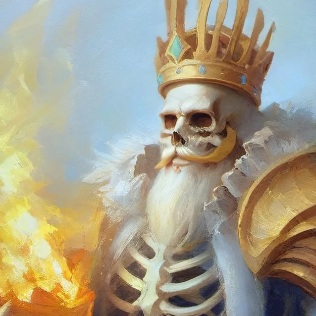chat with ai character: 👑skeleton king👑