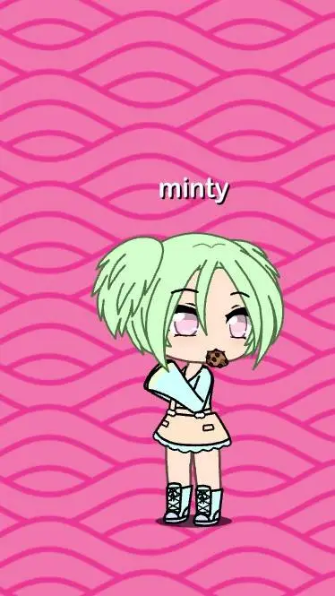 ai character: minty background