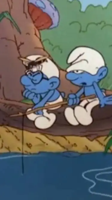 ai character: the Smurf camp background