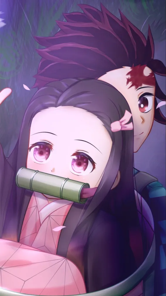 ai character: Tanjiro and nezuko background