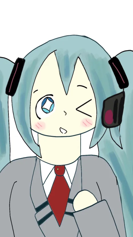 ai character: Mha - hatsune miku background