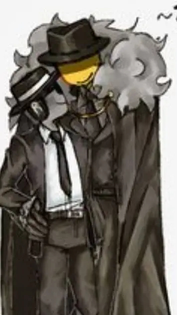 ai character: doublefedora again background