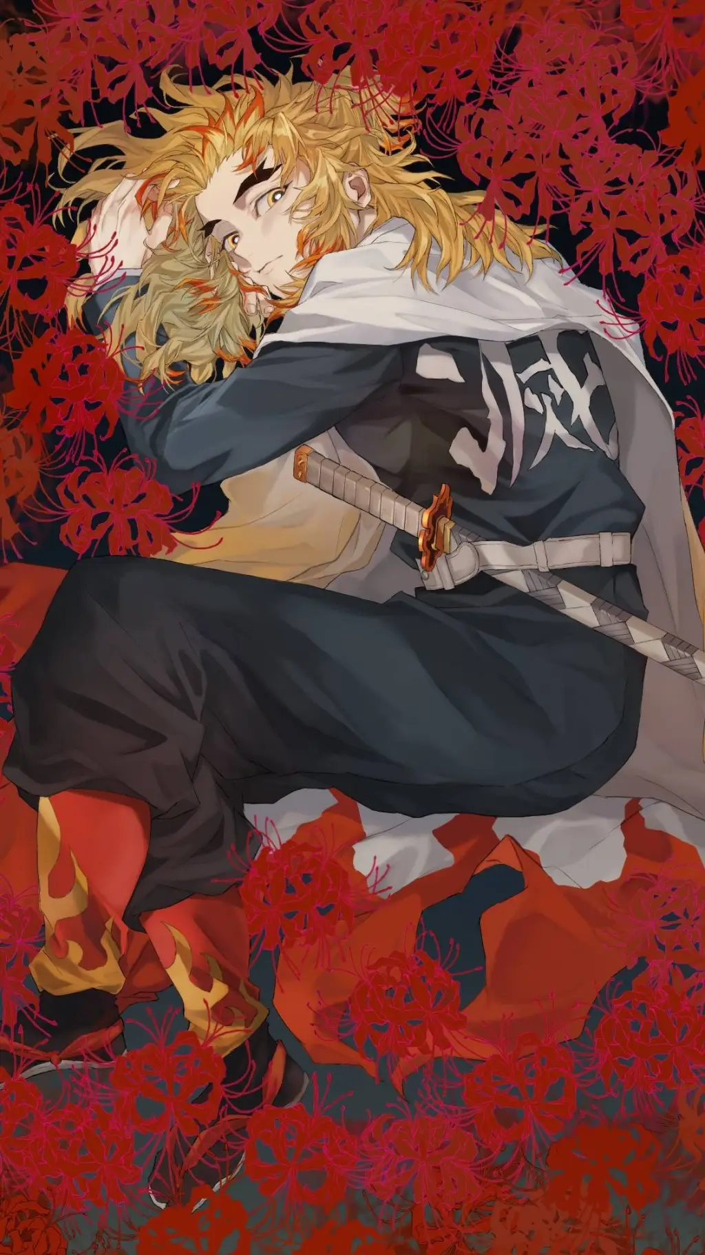 ai character: Kyojuro Rengoku background