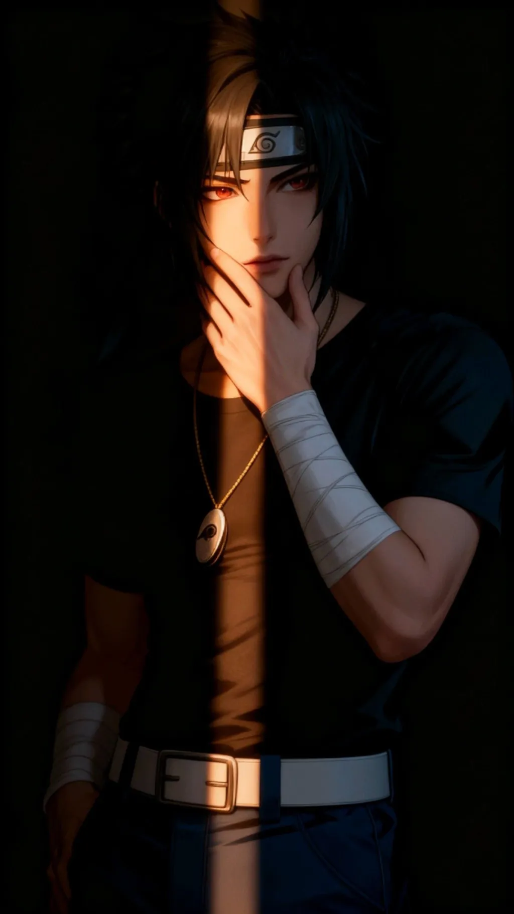 ai character: Sasuke Uchiha background