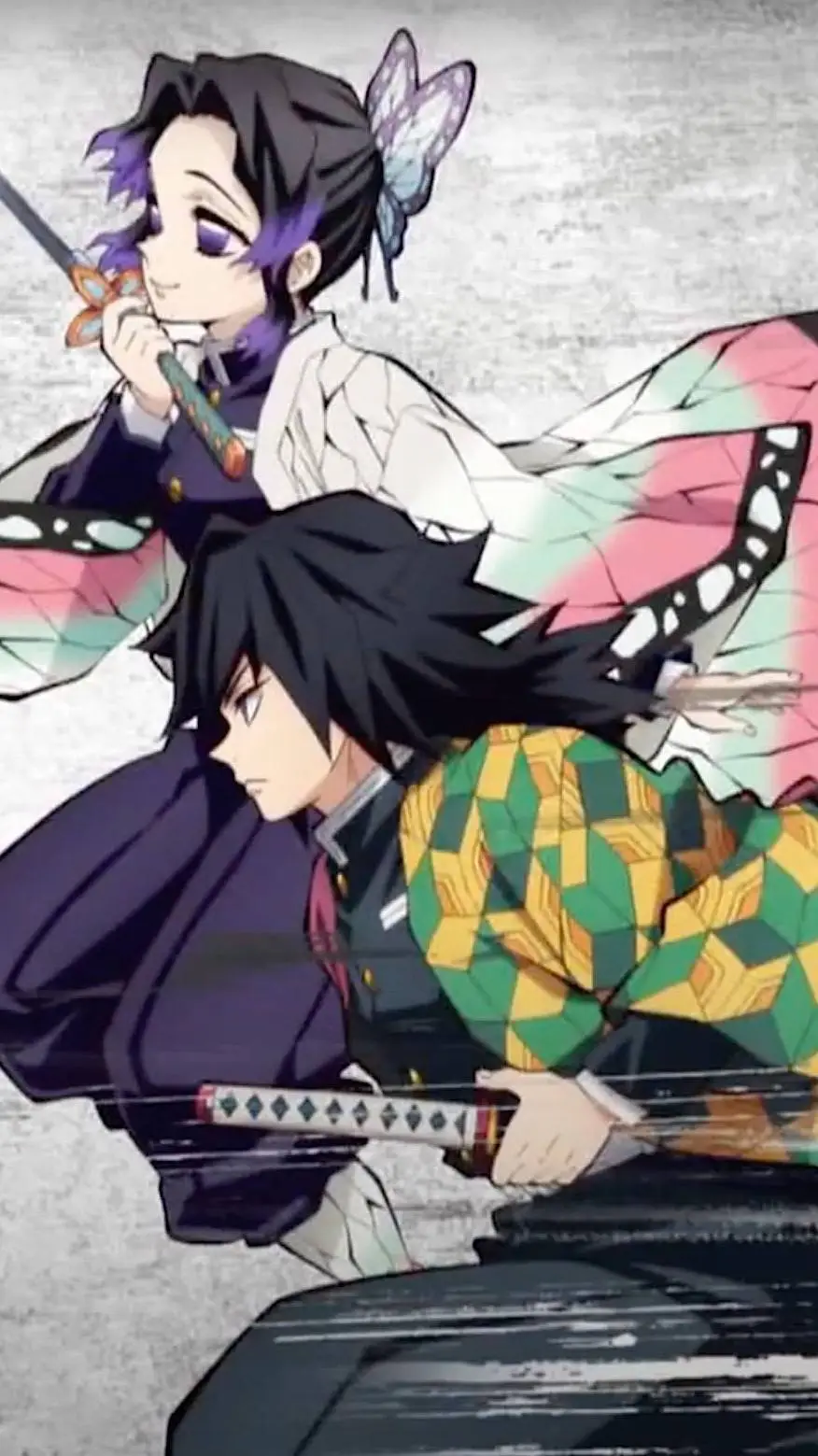 ai character: D Giyu & Shinobu  background