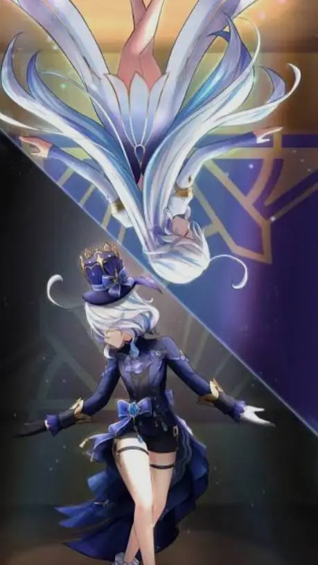 ai character: Focalors & Furina  background