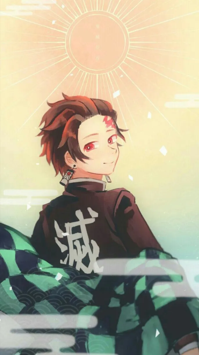 ai character: Tanjiro kamado background