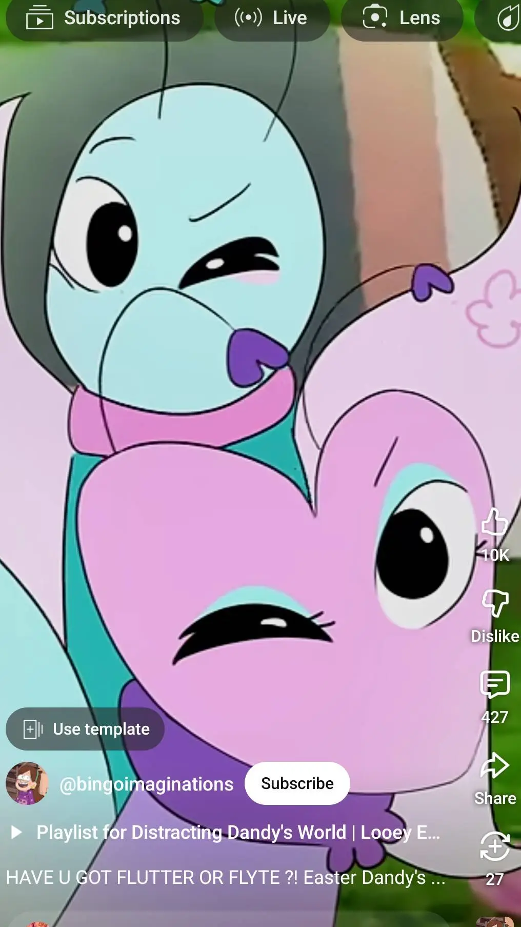 ai character: flutter and flyte background