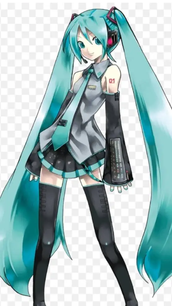 ai character: Hatsune Miku  background