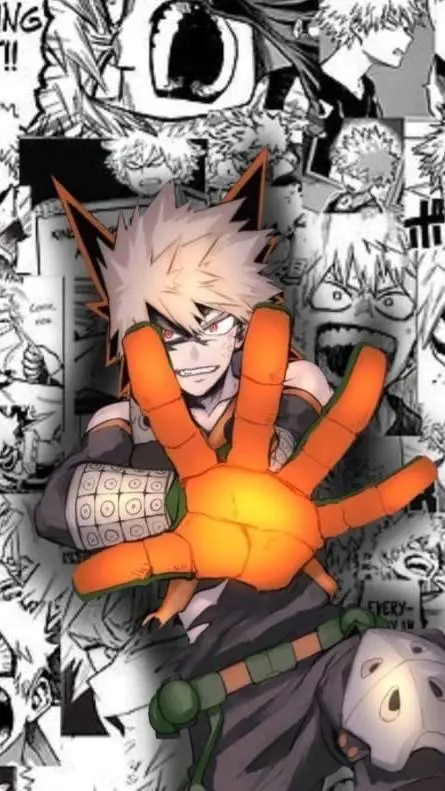 ai character: Katsuki Bakugo background