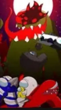 ai character: Among us rodamrix  background