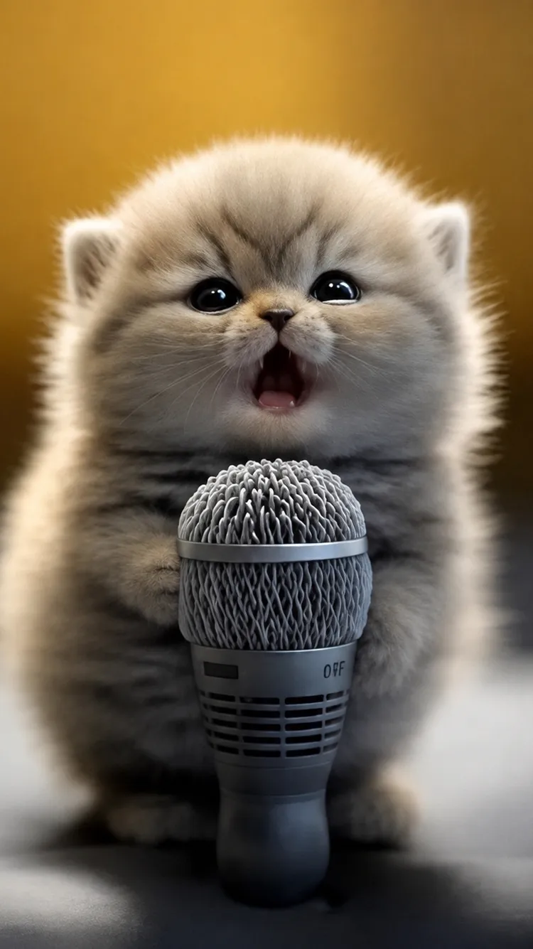 ai character: Ugly stupid kitten background
