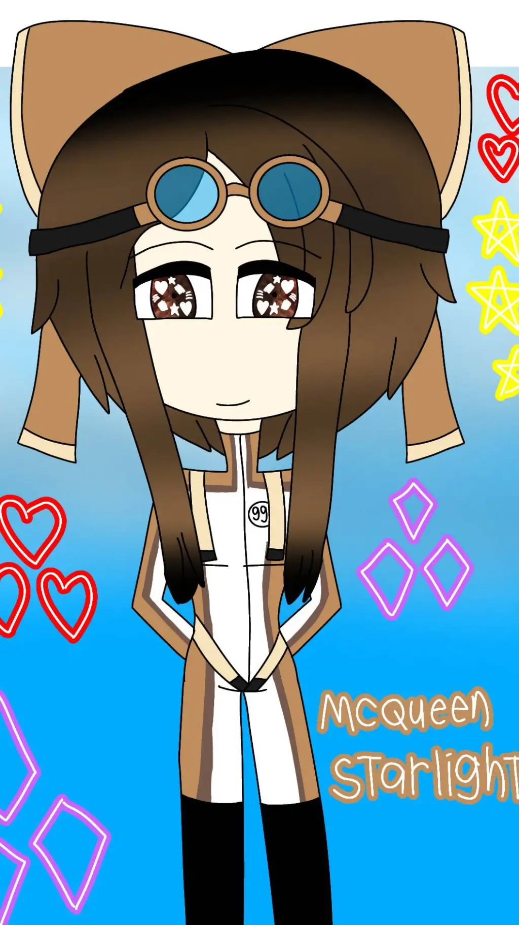 ai character: McQueen Starlight  background