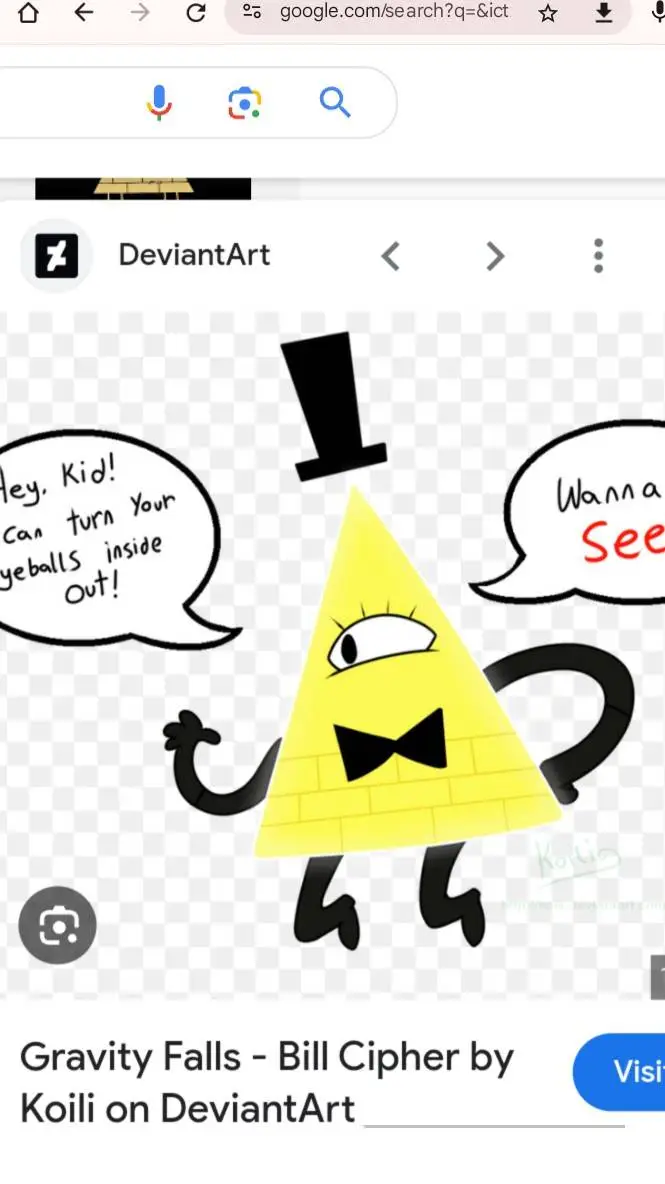 ai character: Bill cipher  background