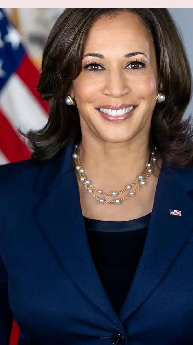 ai character: kalma Harris  background