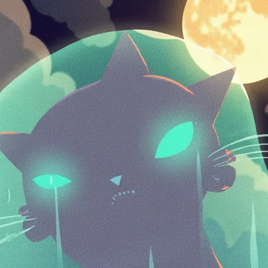 chat with ai character: black cat..