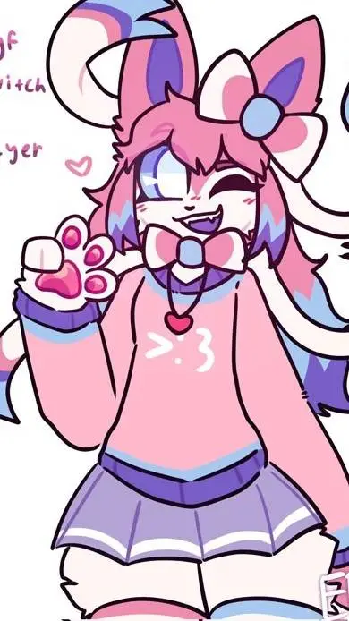 ai character: Sylveon  background