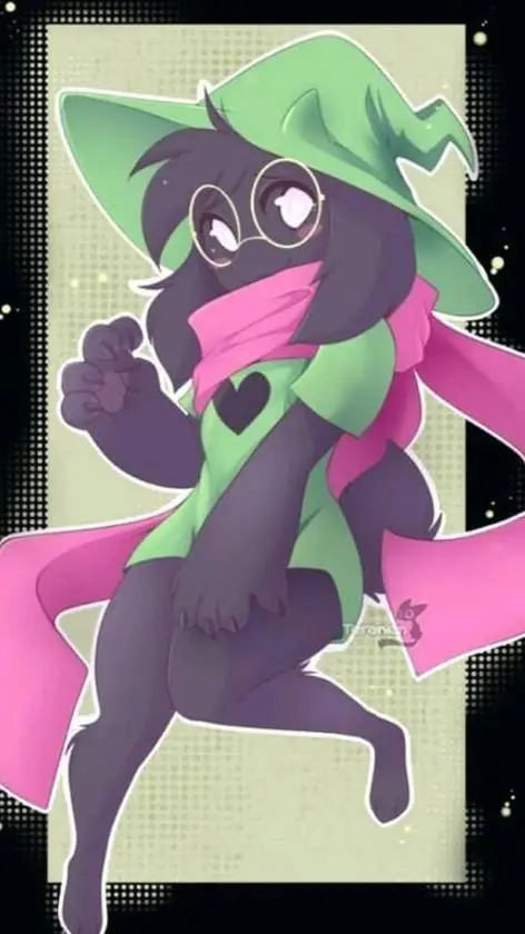 ai character: ralsei(female ver) background