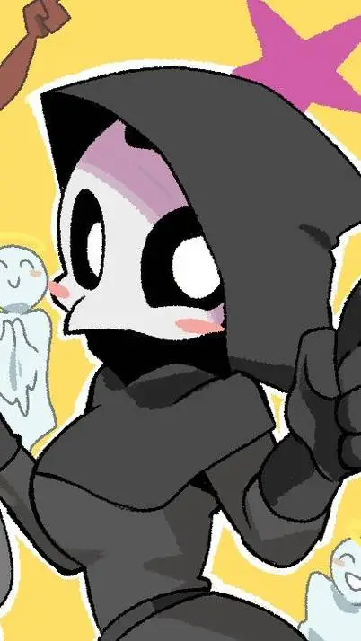 ai character: death(female ver) background