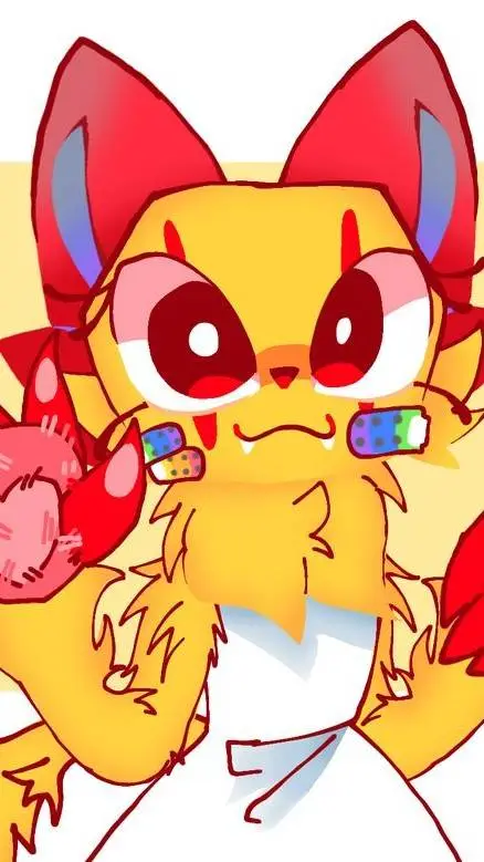 ai character: 🐾 scraps🐾 background