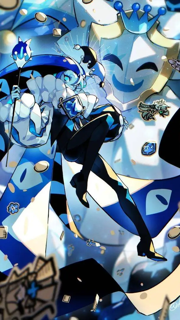 ai character: Shadow Milk Cookie background