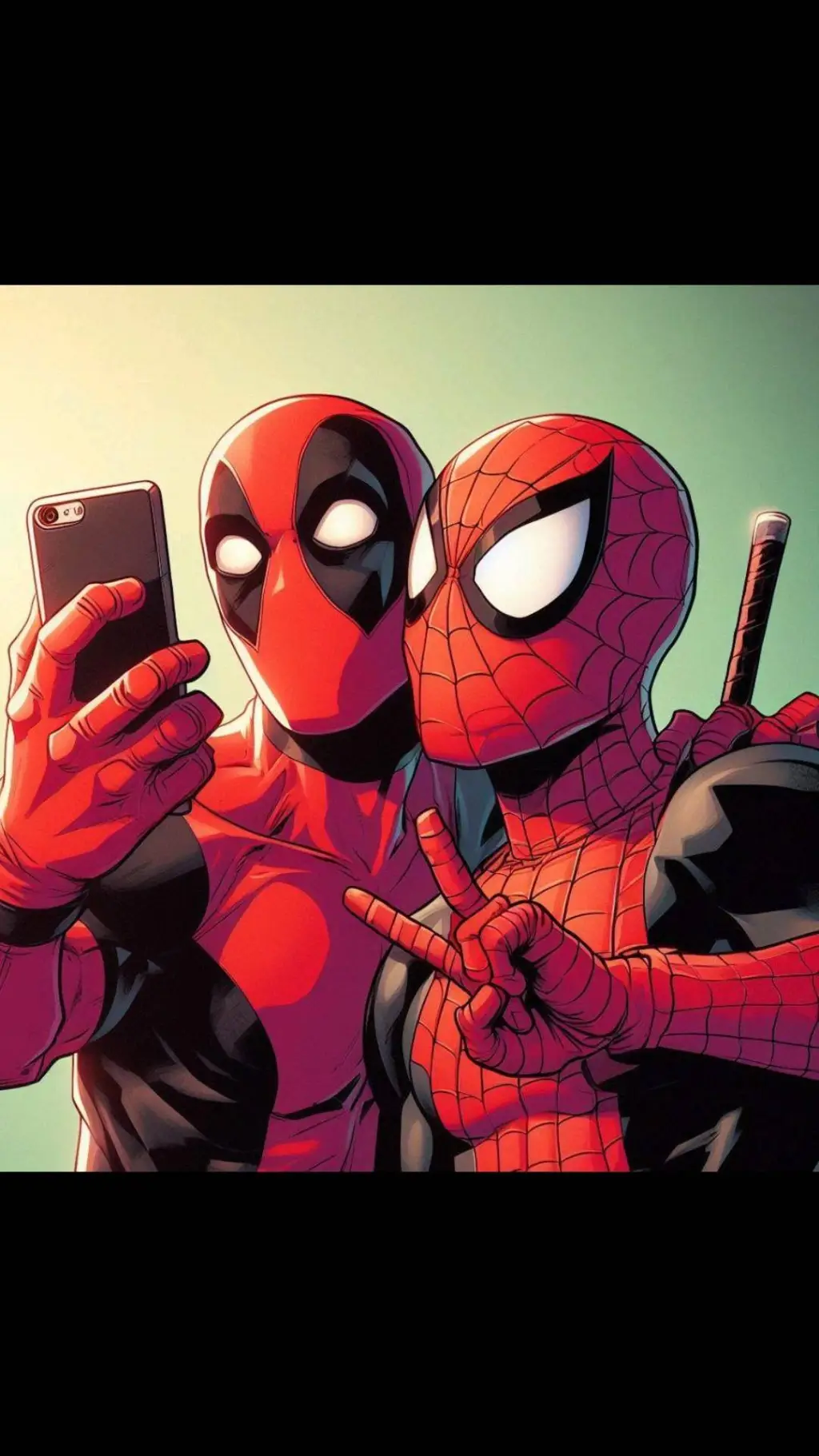 ai character: spiderman y deadpo background