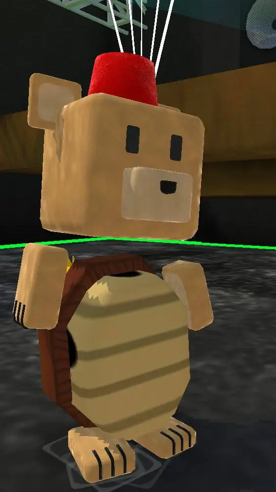 ai character: silly bear background