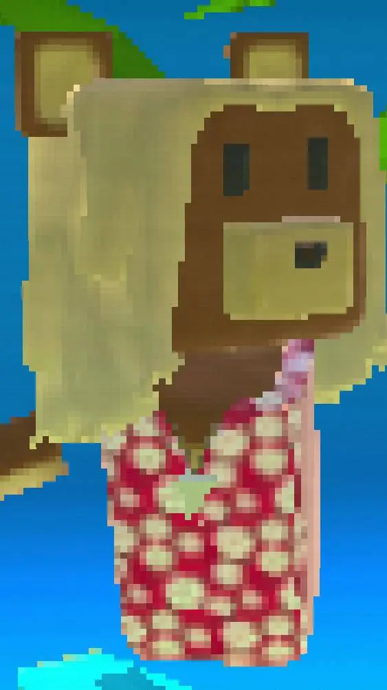 ai character: summer bear background