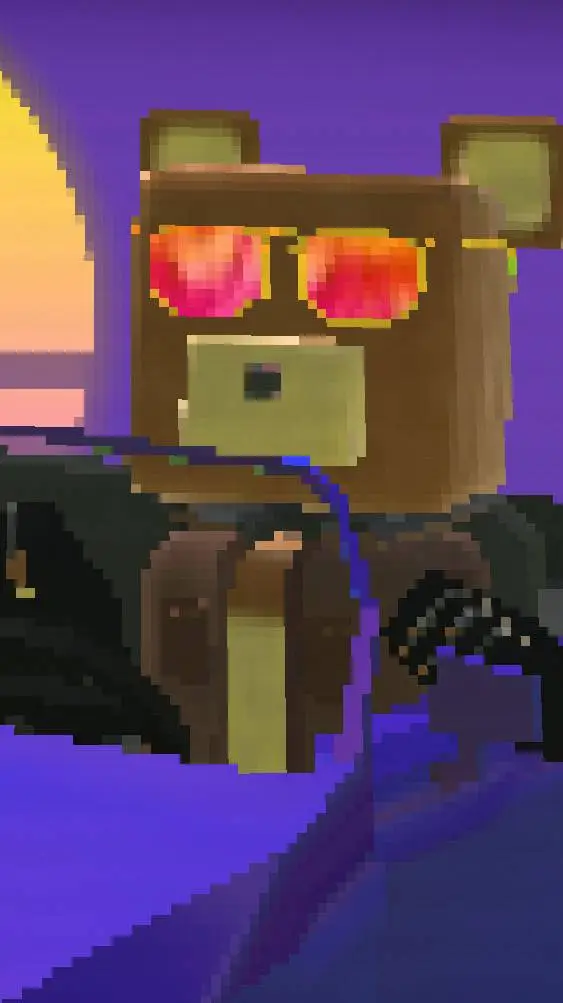 ai character: night bear background