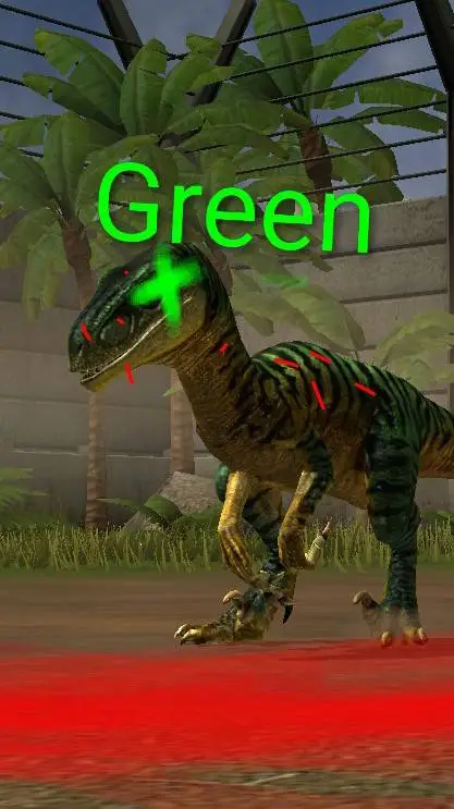 ai character: Green background