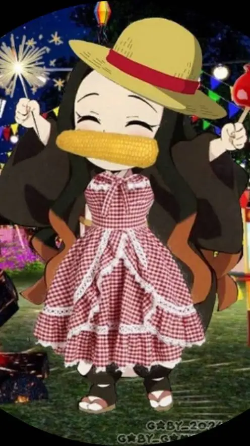 ai character: KNY festa junina background