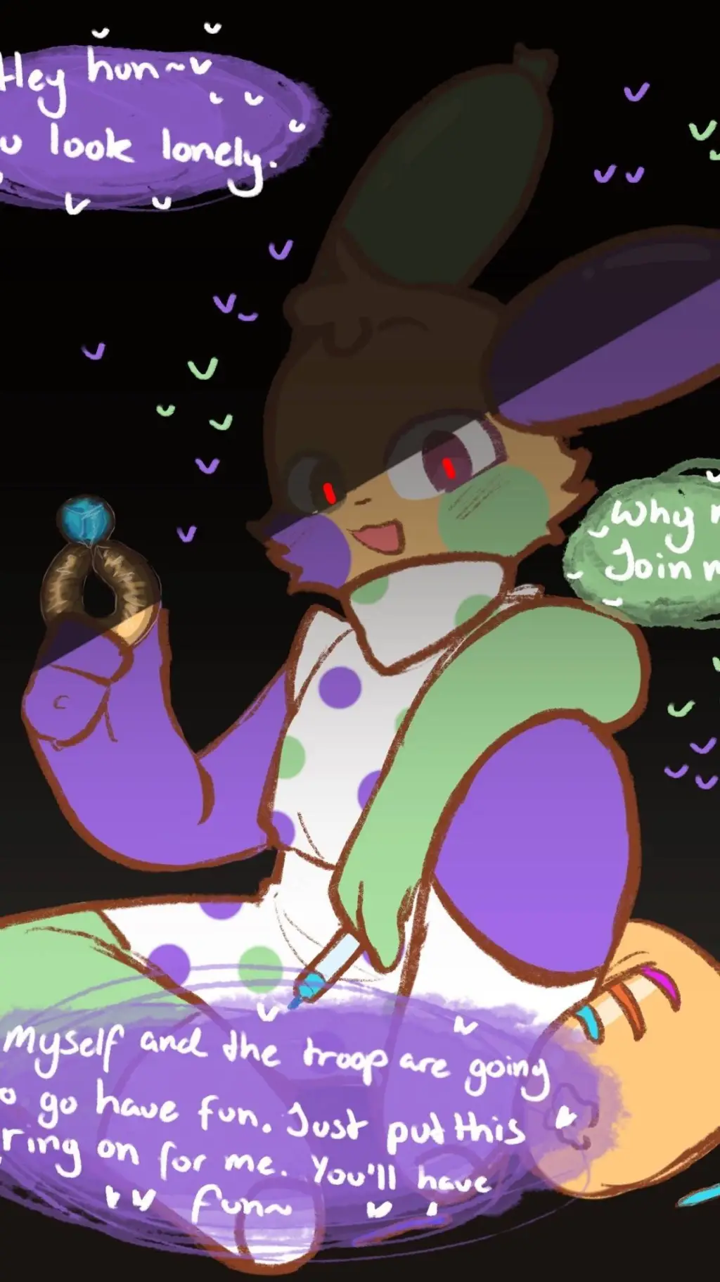 ai character: yandere looey background