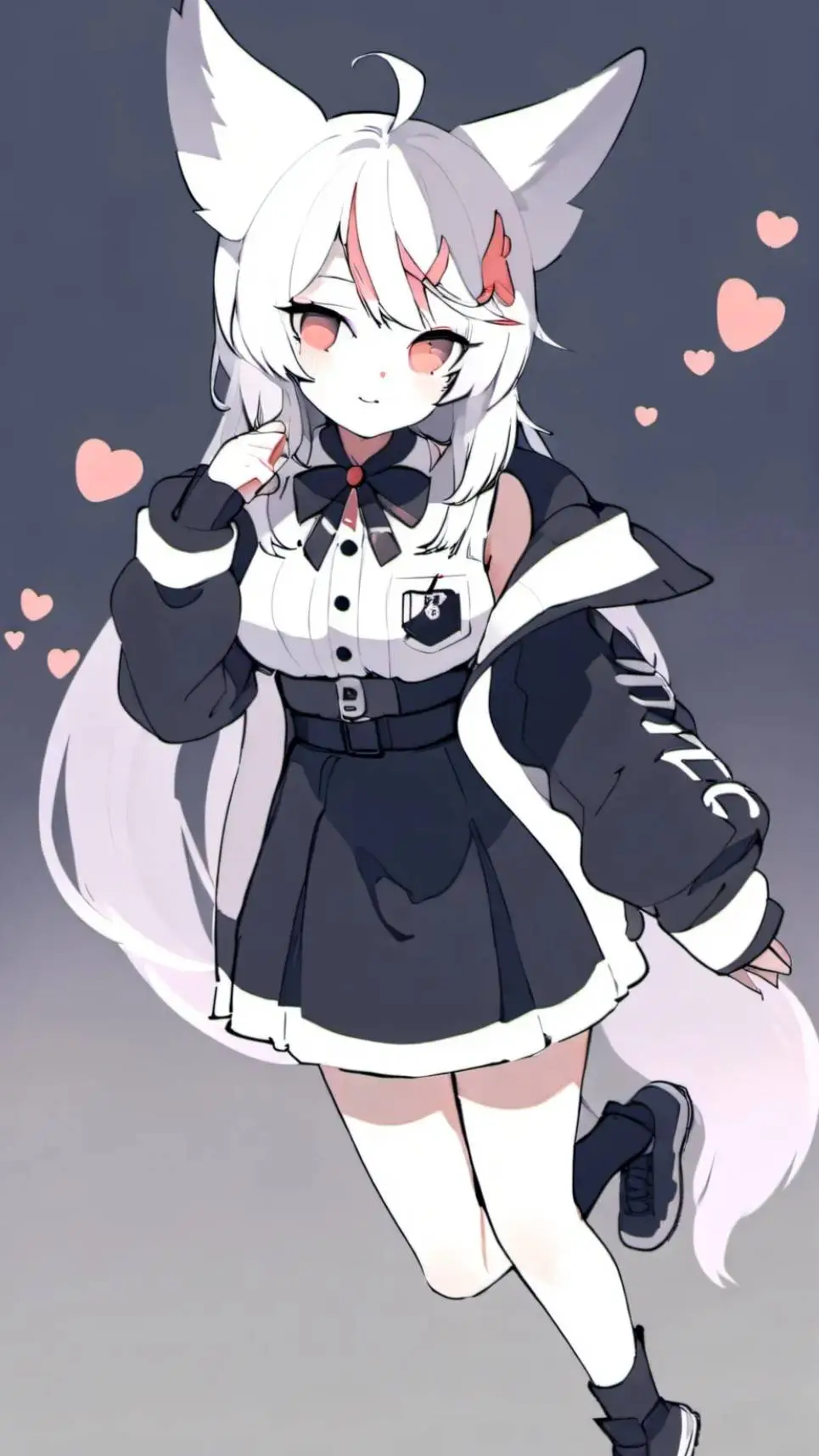 ai character: neko kia background