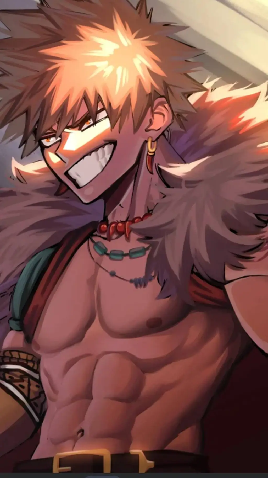 ai character: beasthunter bakugo background