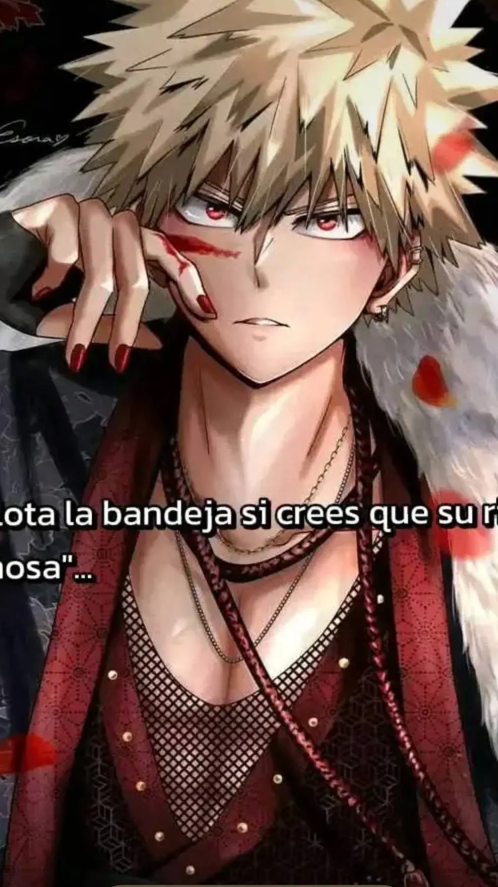 ai character: bakugo background