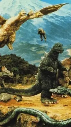 ai character: showa godzilla 2!  background