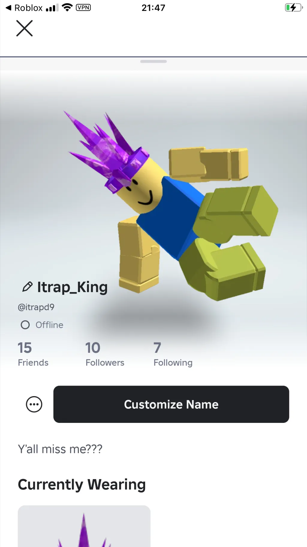 ai character: Itrapped  background