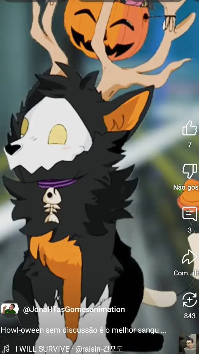 ai character: Howl oween  background