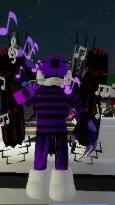 ai character: Purple Black Bot background