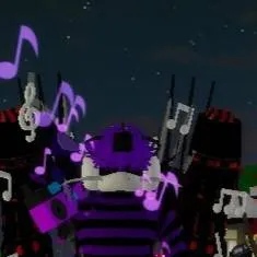 chat with ai character: Purple Black Bot